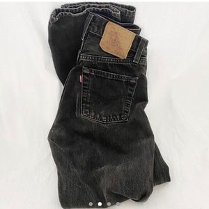 Vintage 501 Levi High Rise Black